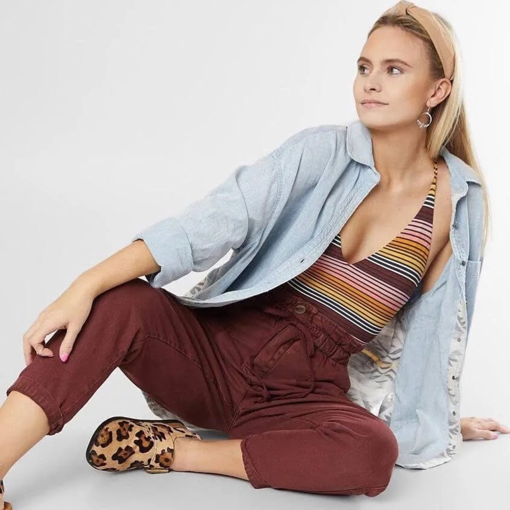 Free People Women's Margate High Waist Pleated Pants